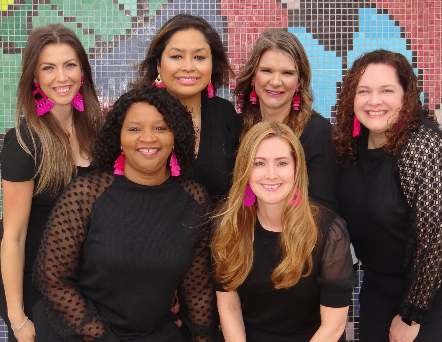 The Fort Bend Junior Service League announced its 2023 Sugar Plum Market co-chairs. Pictured are, front row left to right, Monica Hasty and Cherie Lyne Bouterie, and back row left to right, Candace Amini, Michelle Monterroso, Holly Barker and Andi Wallis.
